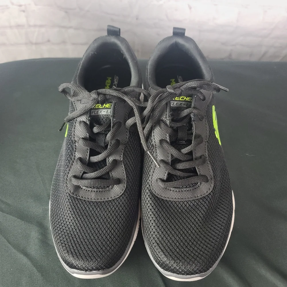 Skechers Flex Lite Memory Foam. Men's Sz 9.5 Black. - Picture 3 of 12